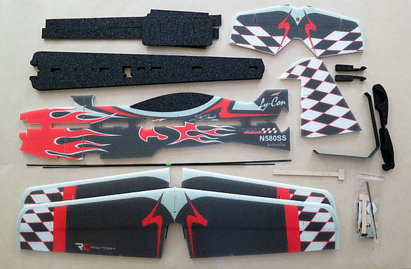 Revo P3 (black), biplane indoor model, wingspan 940mm, Pichler # C9231