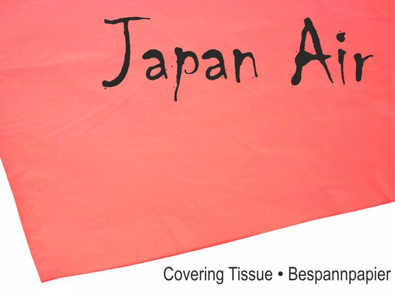 JAPAN AIR Bespannpapier, 16g/m², ROT, 500 x 690 mm, (10 St.), # C9375