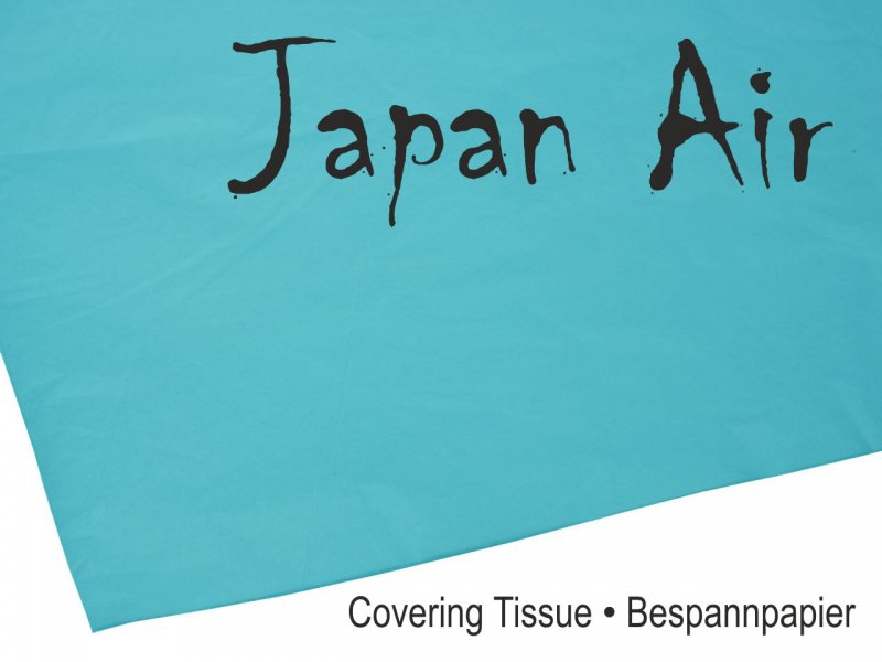 JAPAN AIR Bespannpapier, 16g/m², BLAU, 500 x 690 mm, (10 St.), # C9378