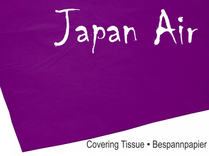 JAPAN AIR Bespannpapier, 16g/m², LILA, 500 x 690 mm, (10 St.), # C9381