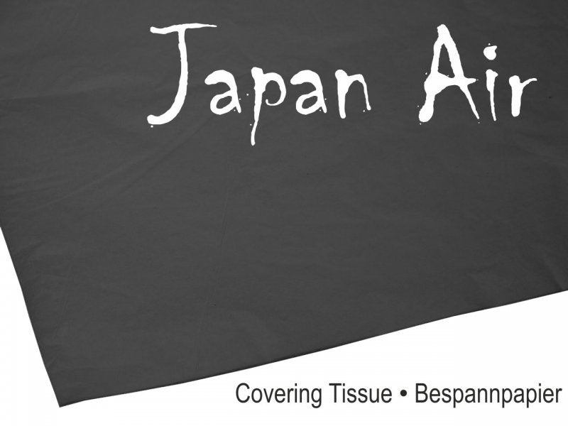 JAPAN AIR Bespannpapier, 16g/m², SCHWARZ, 500 x 690 mm, (10 St.), # C9383