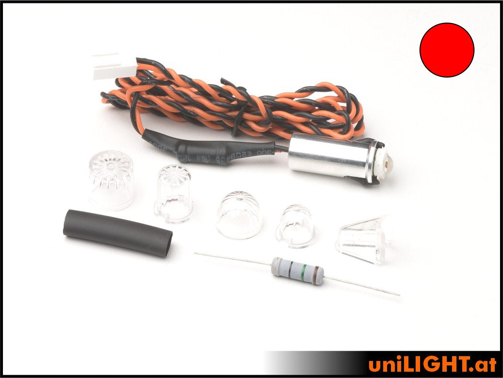 10mm PIN Blitzlicht, 8Wx2, KURZ