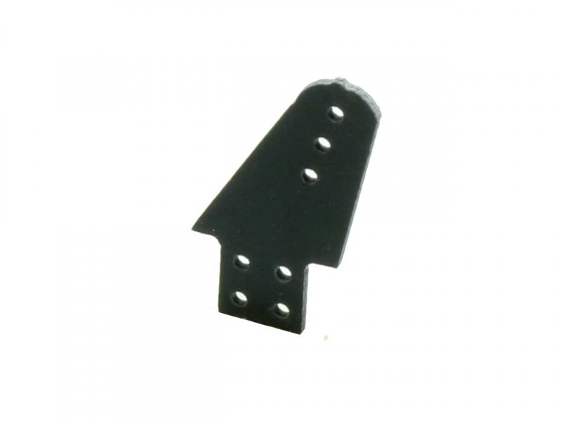 GfK Ruderhörner schwarz 20mm, Bohrung 1.5 mm (VE=10St.), Pichler/Extron # X0724