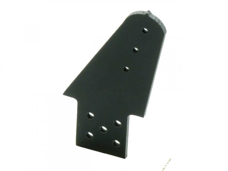 GfK Ruderhörner schwarz 30mm, Bohrung 1.5 mm (VE=10St.), Pichler/Extron # X0727