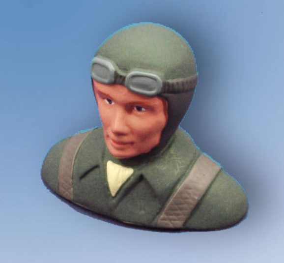 Pilot figure painted, 65mm high
