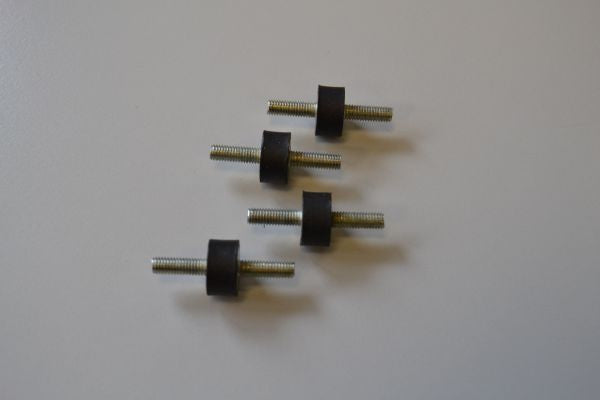 Rubber buffer 15x8mm M5, 4 pieces, # X3311-1585