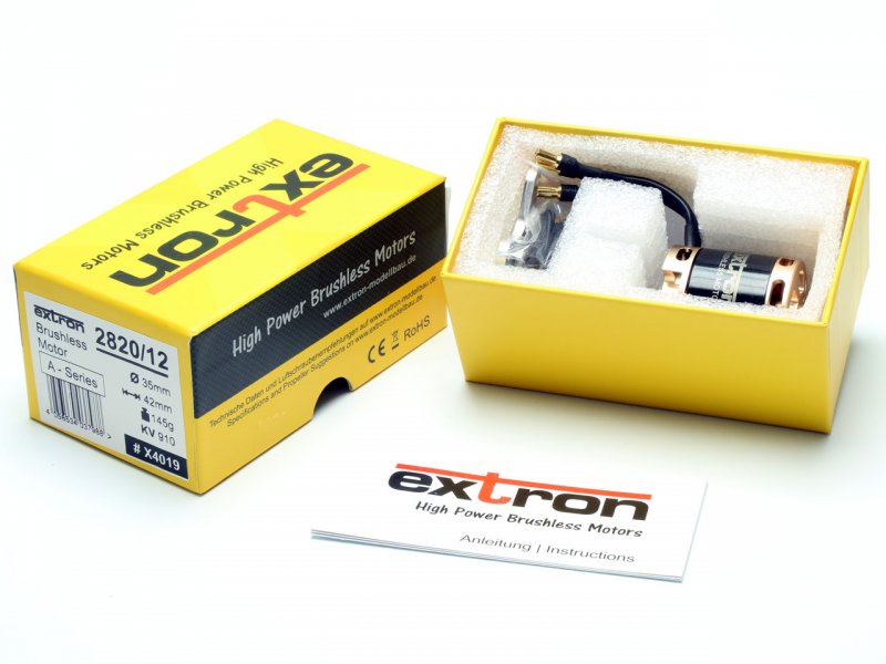 Brushless Motor EXTRON, 2220/16 (980KV), ø28 x 36mm, 85g, Pichler # X4010