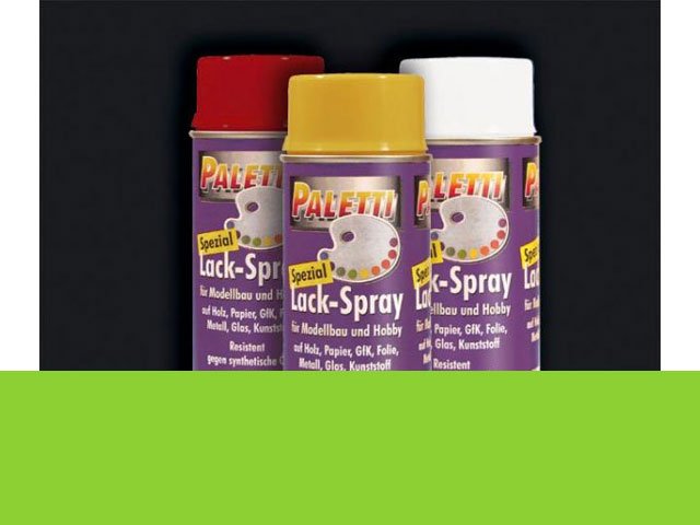 PALETTI synthetic resin lacquer spray, yellow-green gloss, 400ml