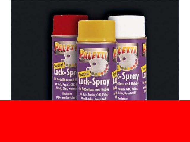 PALETTI-Kunstharz-Lackspray, rot-matt, 400ml