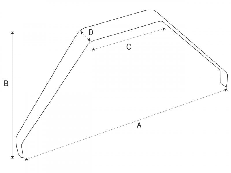 GFK Fahrwerk, (Hauptfahrwerksbügel), 330 mm x 155 mm, Pichler # X6001
