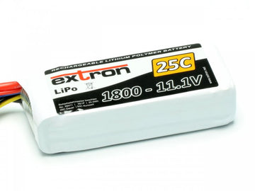 Lipoly-Akku Extron X2, 3S/1800mAh, 25/50C, 87x35x22mm, 132g
