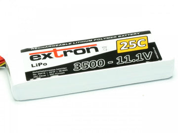 Lipoly-Akku Extron X2, 3S/3500mAh, 25/50C, 138x45x23mm, 295g