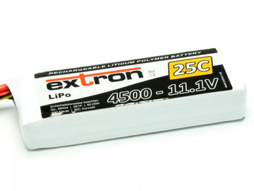 Lipoly-Akku Extron X2, 3S/4500mAh, 25/50C, 138x45x28mm, 335g