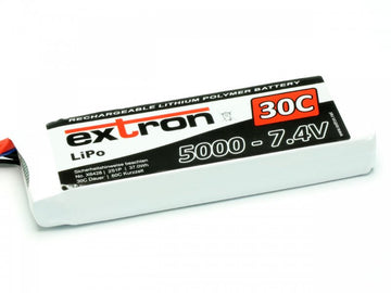 Lipoly-Akku Extron X2, 2S/5000mAh, 30/60C, 138x45x21mm, 245g
