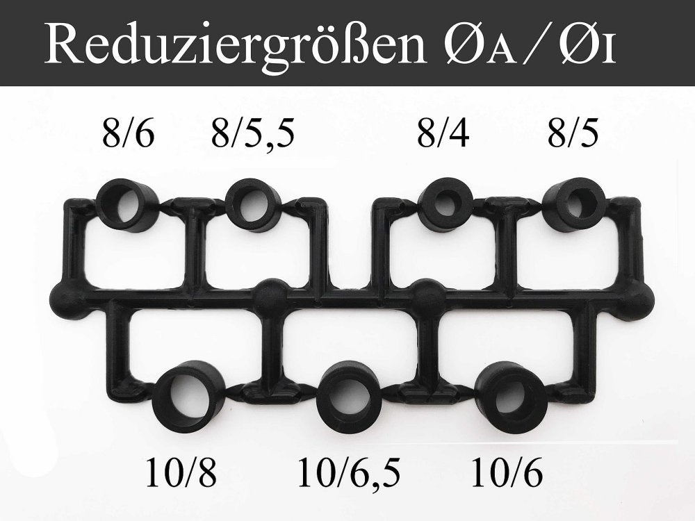 Propeller Spacer (Reducer Sleeves), 8mm - 10mm (Set of 7)