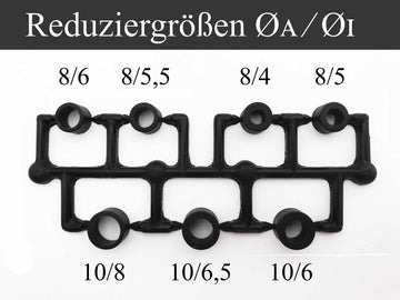 Propeller Spacer (Reducer Sleeves), 8mm - 10mm (Set of 7)