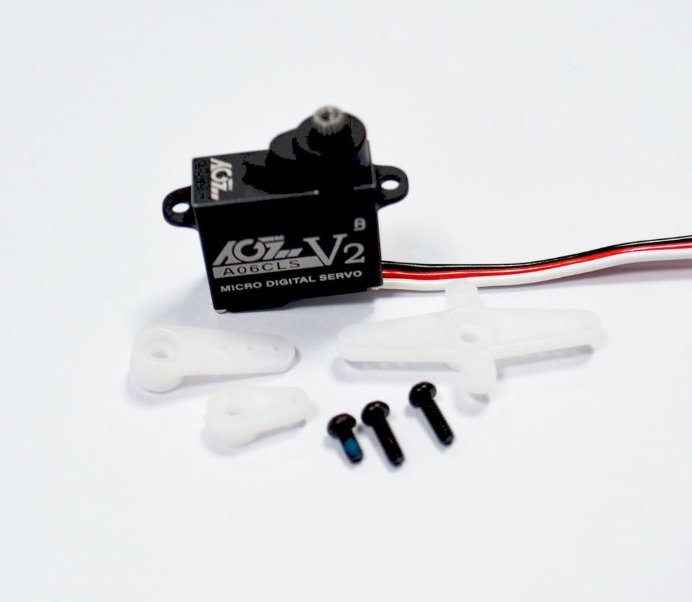 AGF-RC, A06CLS V2, 8mm Aluminum HV Digital Servo, 20x8x17.8mm, 7g, 30Ncm@8.4V