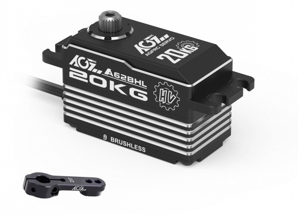 AGF-RC, A62BHL Low-Profile Servo, 40.8x20.2x26.5mm, 57.2g, 200Nm/0.07@8.4V