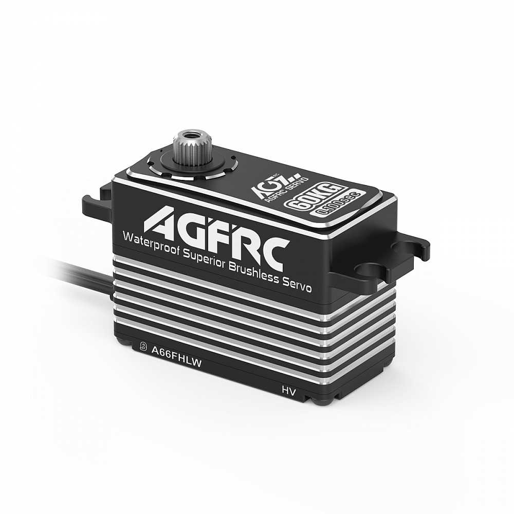 AGF-RC, A66FHLW brushless Servo, 40.8x20.2x29.5mm, 75.8g, 600Ncm@8.4V
