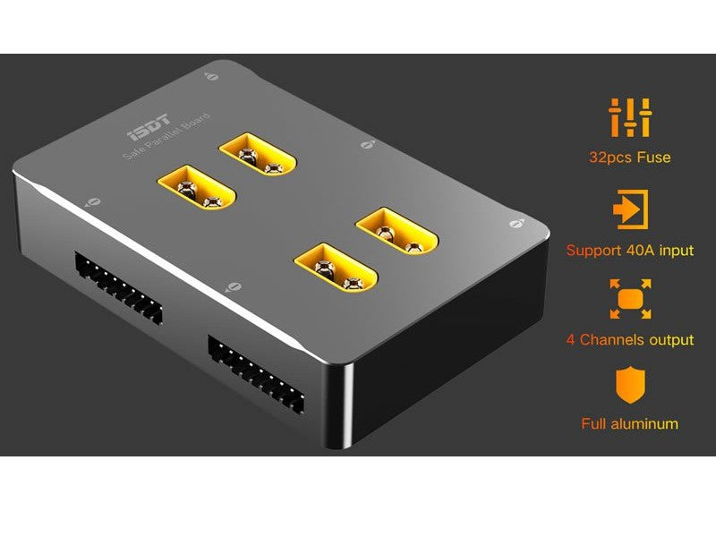 Safe Parallel Adapter, ISDT PC-4860, 4x 8S Parallel Ladeboard