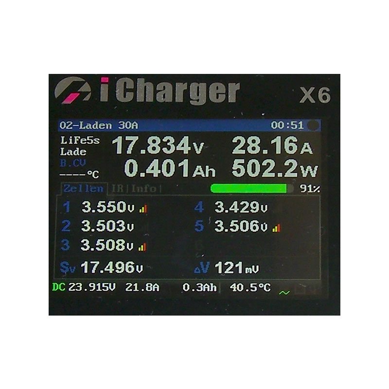 Junsi iCharger X6, Ladegerät 800W, 6S