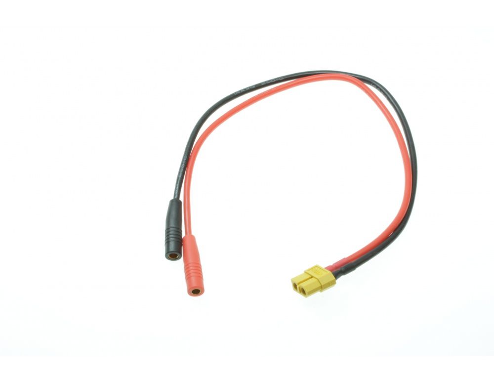 ISDT Adapterkabel XT60 Buchse auf 4mm Bananenbuchse, für 4mm Ladekabel