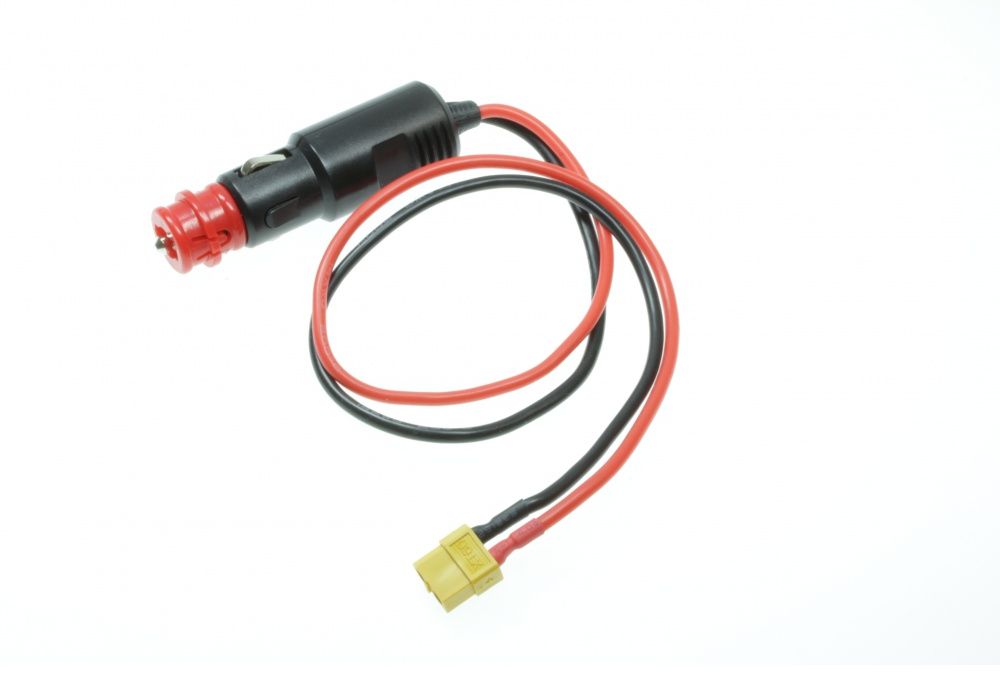 ISDT Anschlusskabel 40cm mit Stecker für 12V Zigarettenanzünder