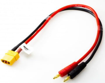 Connection cable 4mm plug to XT90 socket, 30cm long, 12AWG