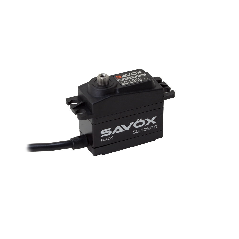 Savox SC-1256TG Black Edition Servo, 40.3x20.2x37.2mm, 53g, 200Ncm/0.15sec.@6V"