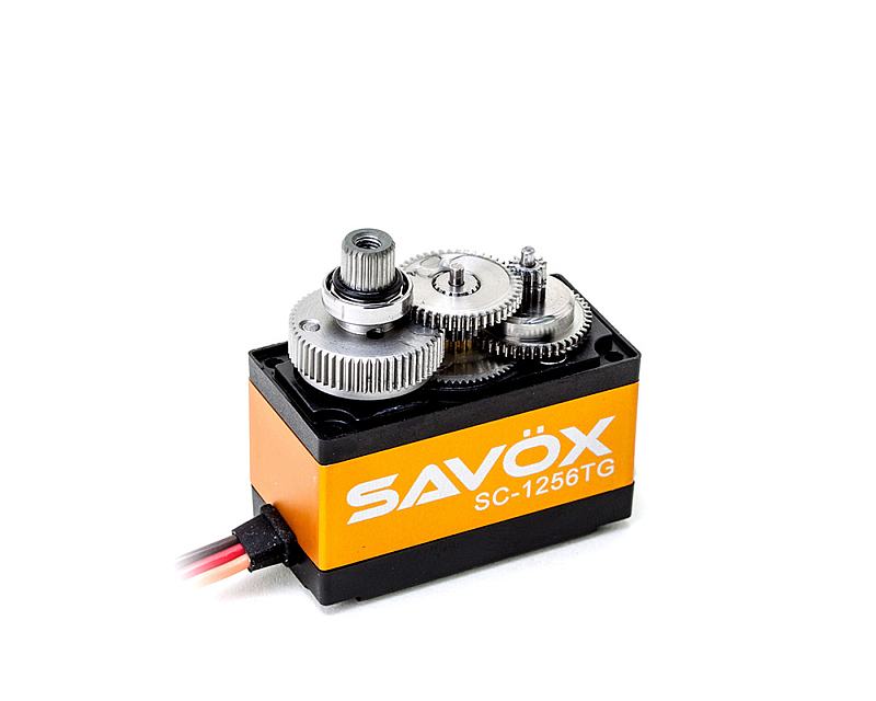 Savox SC-1256TG Black Edition Servo, 40.3x20.2x37.2mm, 53g, 200Ncm/0.15sec.@6V"