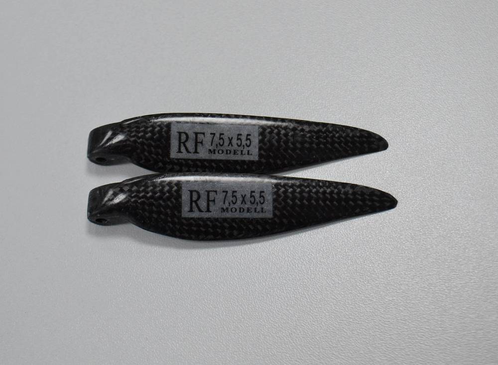 CFK Klappluftschraube RFM 7,5x5,5, 8mm Hals, Freudenthaler Modellbau