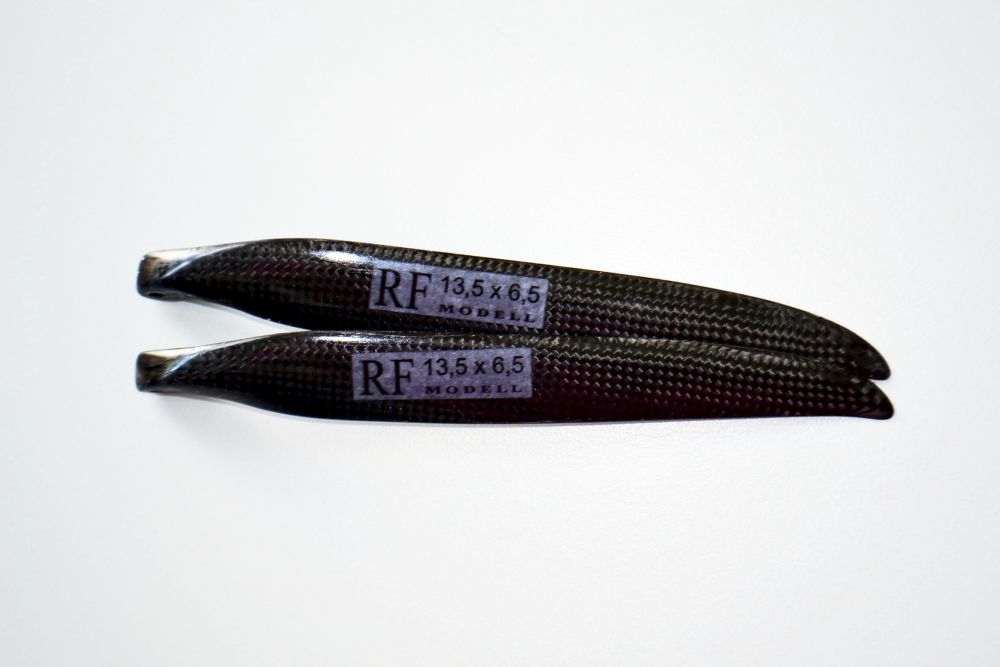 CFK Klappluftschraube RFM 13,5x6,5 schmal mit 8mm Hals, Freudenthaler Modellbau