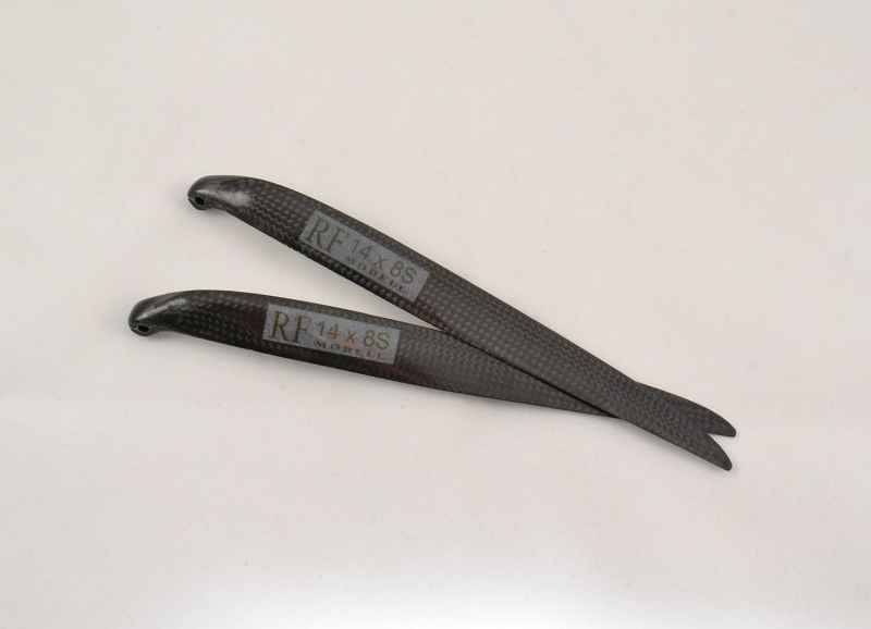 CFK Klappluftschraube RFM 14,0x8,0 schmal, 8mm Hals, Freudenthaler Modellbau