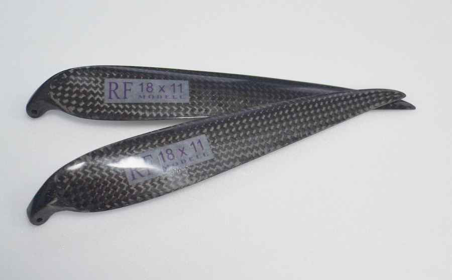 CFK Klappluftschraube RFM 18x11, 8mm Hals, Freudenthaler Modellbau