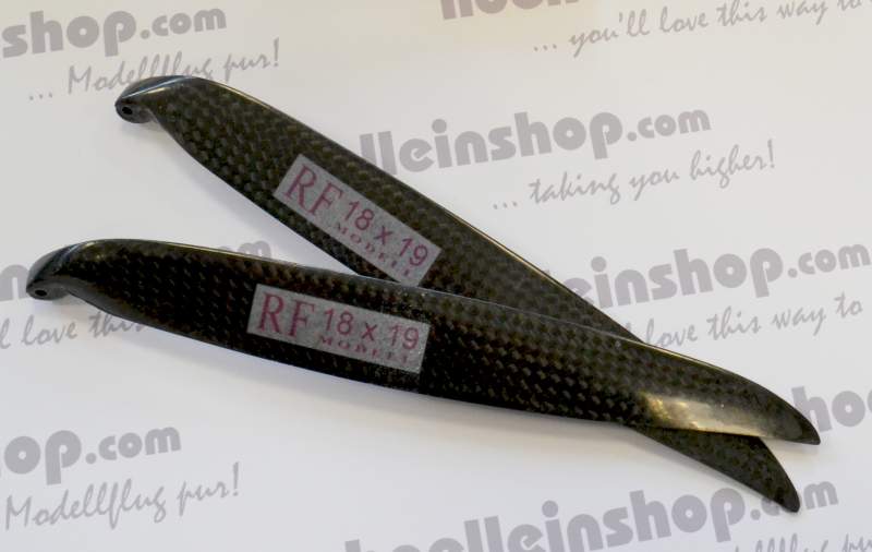 CFK Folding Propeller RFM 18x19 reinforced (only with RFM special spinner 5°/7°)