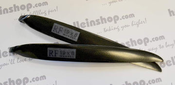 CFK Klappluftschraube RFM 19x8, 8mm Hals, Freudenthaler Modellbau