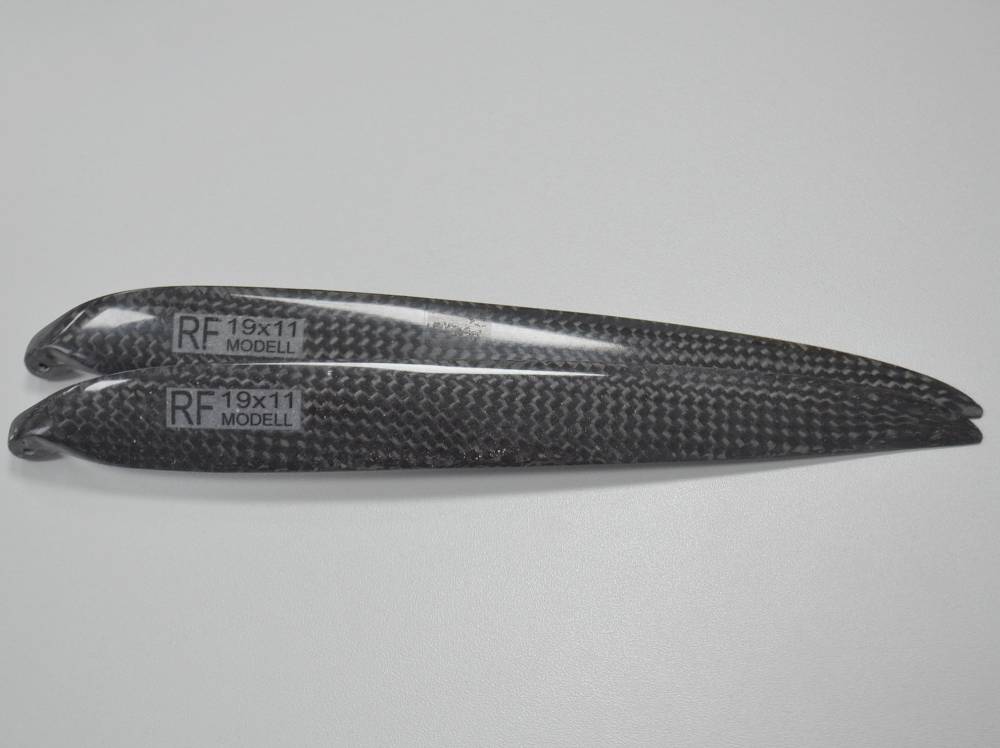 Carbon fiber folding propeller RFM 19x11, 8mm neck, Freudenthaler Modellbau