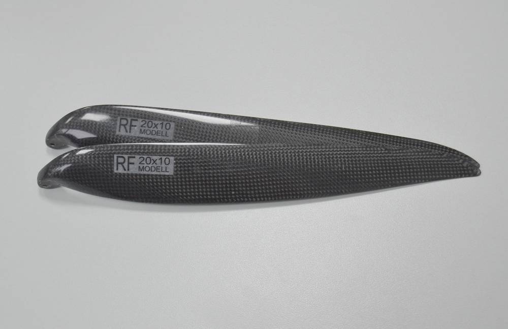 CFK Klappluftschraube RFM 20x10, 8mm Hals, Freudenthaler Modellbau