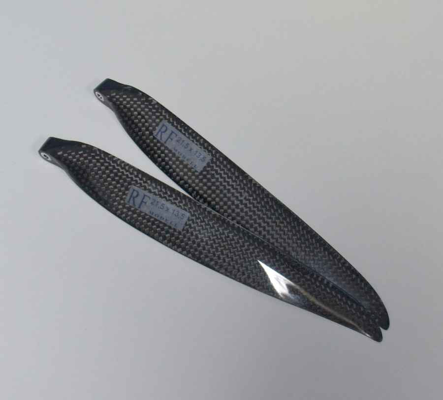 CFK Folding Propeller RFM 21.5x13.5, 12mm Neck, 4mm Bore (for 90mm Blade Retention)