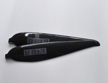 CFK Klappluftschraube RFM 23x12, 12mm Hals, 4mm Bohrung (f. 90mm Blattabstand)