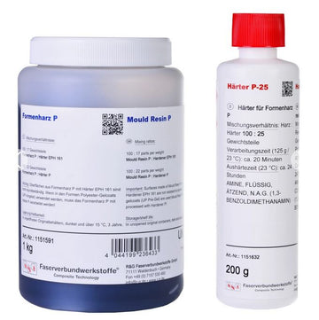 Formenharz P mit Härter P 25, Arbeitspackung Gesamt 400g, R&G # 1151540