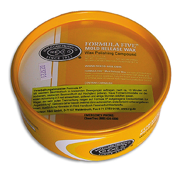 Formula Five® Mold Release Paste, Silicone-containing, 340g, R&G # 1651251