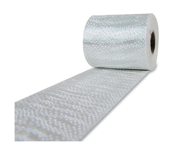 Fiberglass fabric tape 225g/m² (Silane), 40mm wide, 50m, plain weave, R&G # 2001353