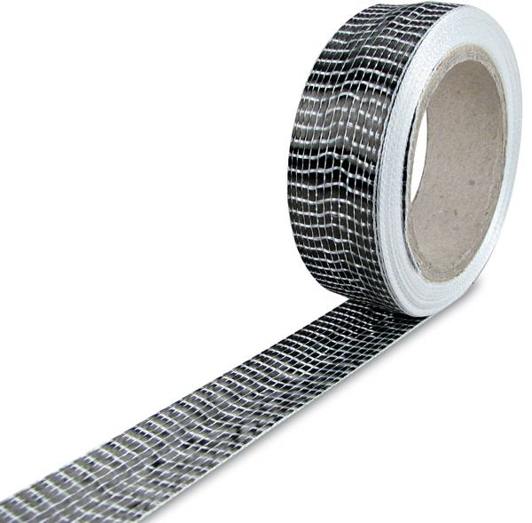 Carbon fiber tape 125g/m² (unidirectional), 25mm wide, 5m roll, R&G # 200155-4