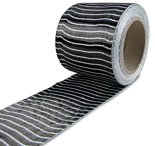 Kohlefaserband 250g/m² (unidirektional), 5000x75mm, Leinwand, R&G # 200160-4