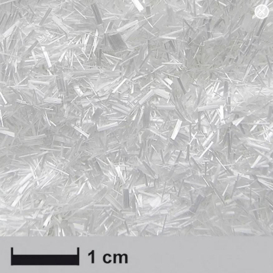 Chopped Glass Fibers 3 mm, 200g Bag, ECR Glass, R&G # 2101031