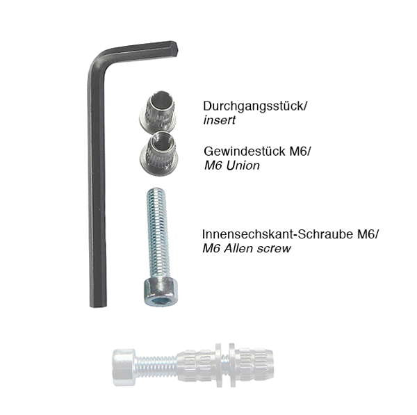 Formverschraubung Fix-A-Form", 12 Stück, R&G # 305130-2"