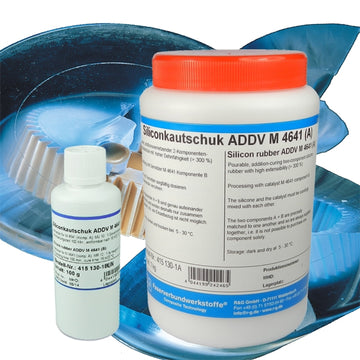 Silikonkautschuk ADDV M 4641, transparent, (1,1kg-Gebinde), R&G # 415130-1