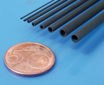 Kohlefaser-Rohr DPP Micro, pultrudiert, außen ø1mm, innen ø0.5mm, 1000mm lang