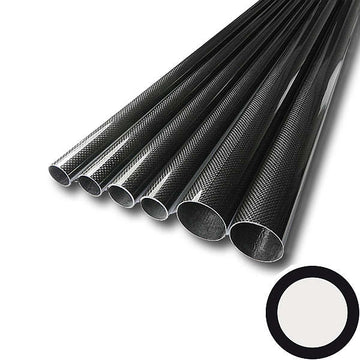CFK-Rundrohr, gewickelt, 3k-LW (Ø 6 / 4) x 1000 mm, R&G # 7406041